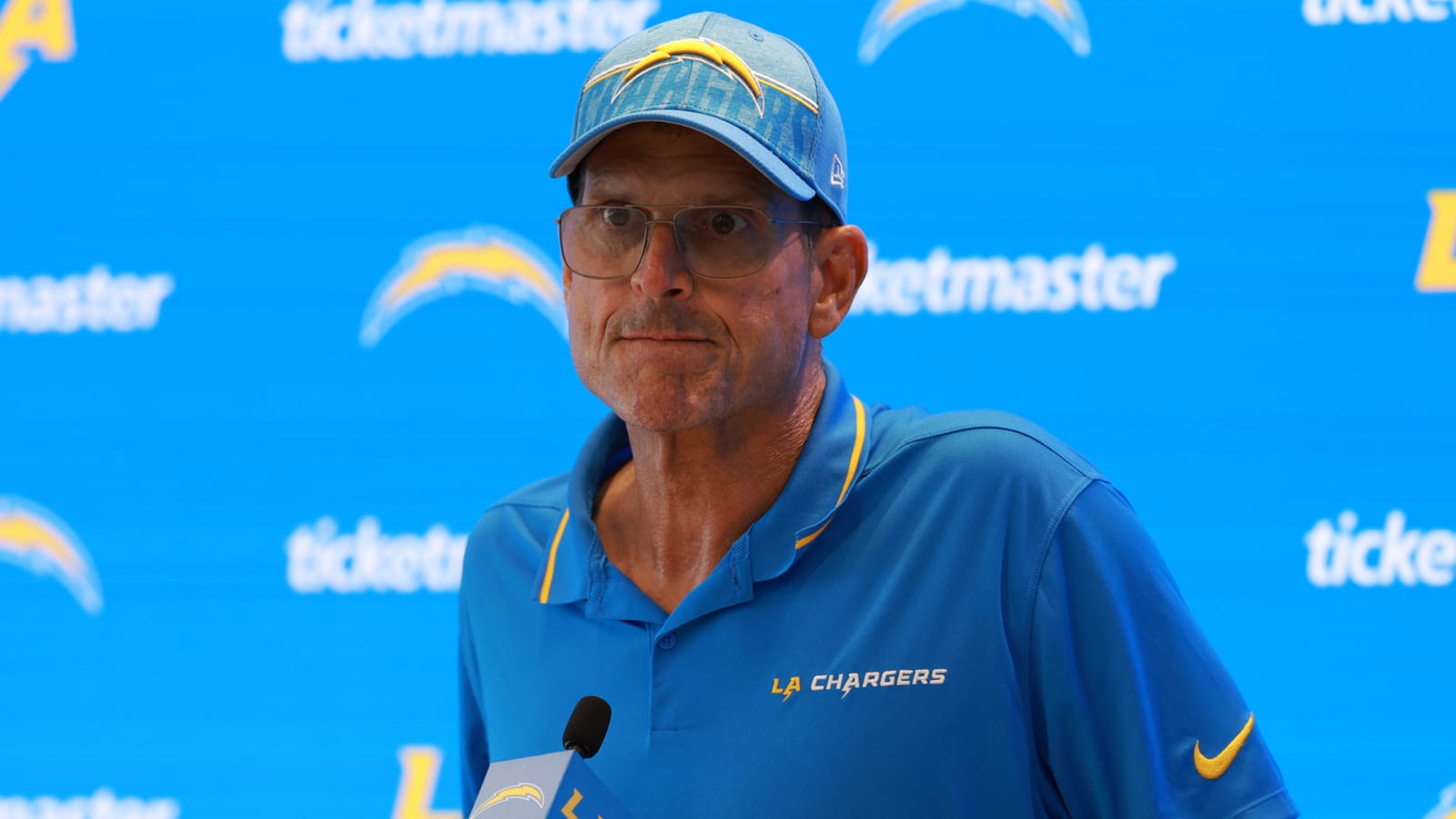Jim Harbaugh no longer serving as honorary captain at Michigan's season opener