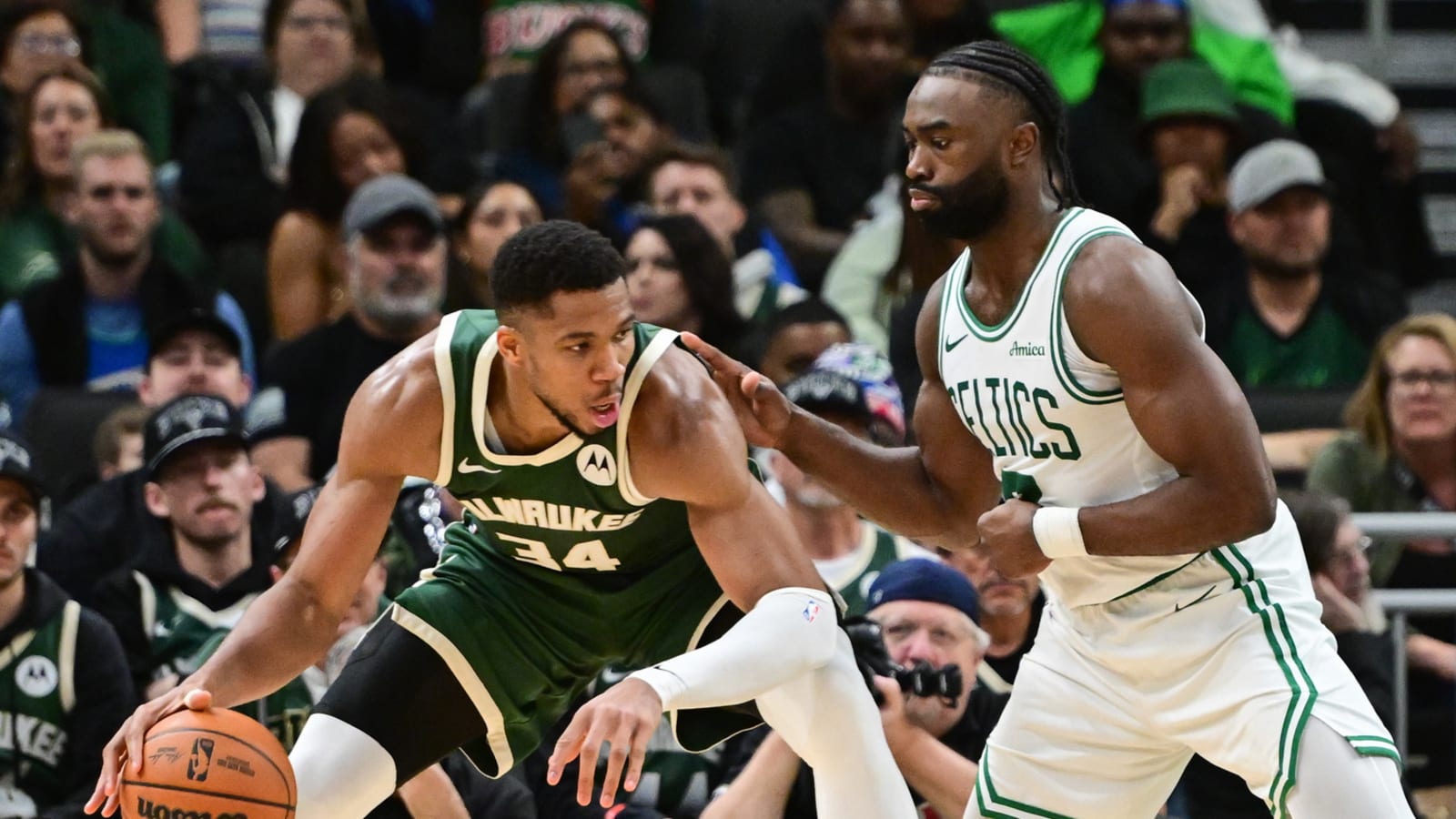 Jaylen Brown calls out Giannis Antetokounmpo over disrespectful move