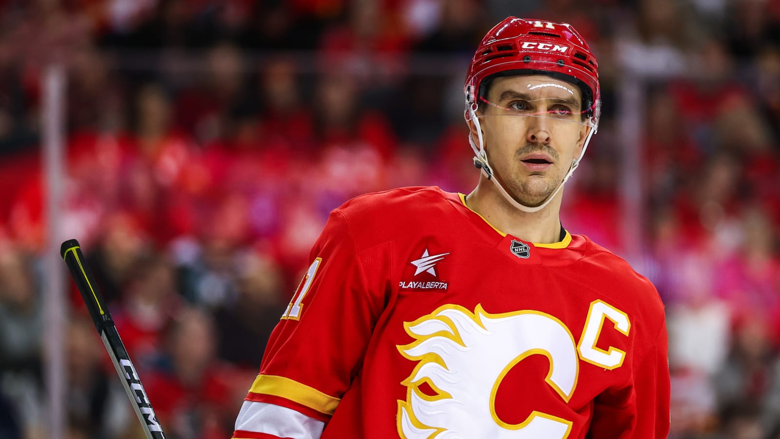 Flames captain out week-to-week with upper-body injury