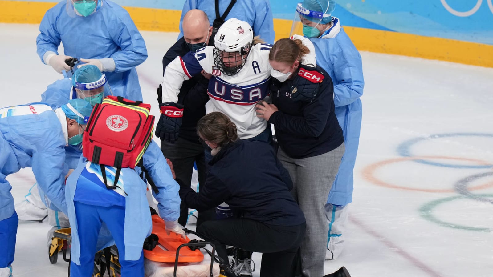 USA’s Brianna Decker out rest of Olympics with leg injury