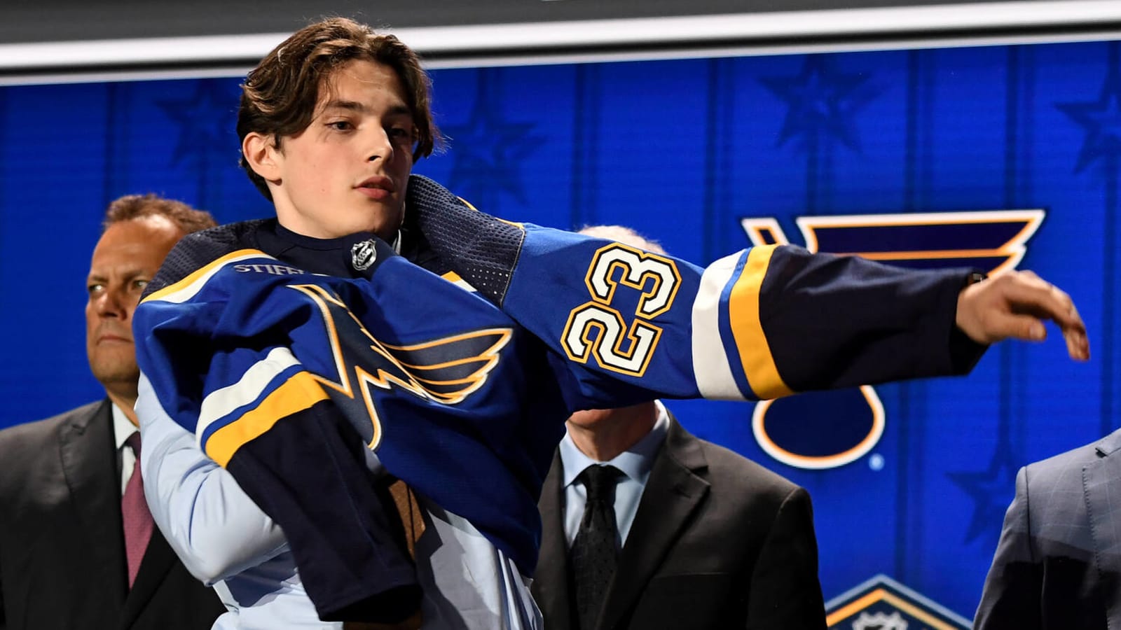 Blues sign 2023 first-rounder to three-year, entry-level contract