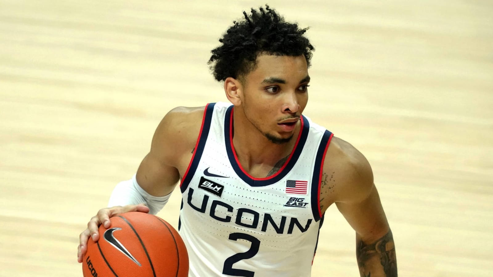 UConn Star James Bouknight Gets Carried Into Locker Room With