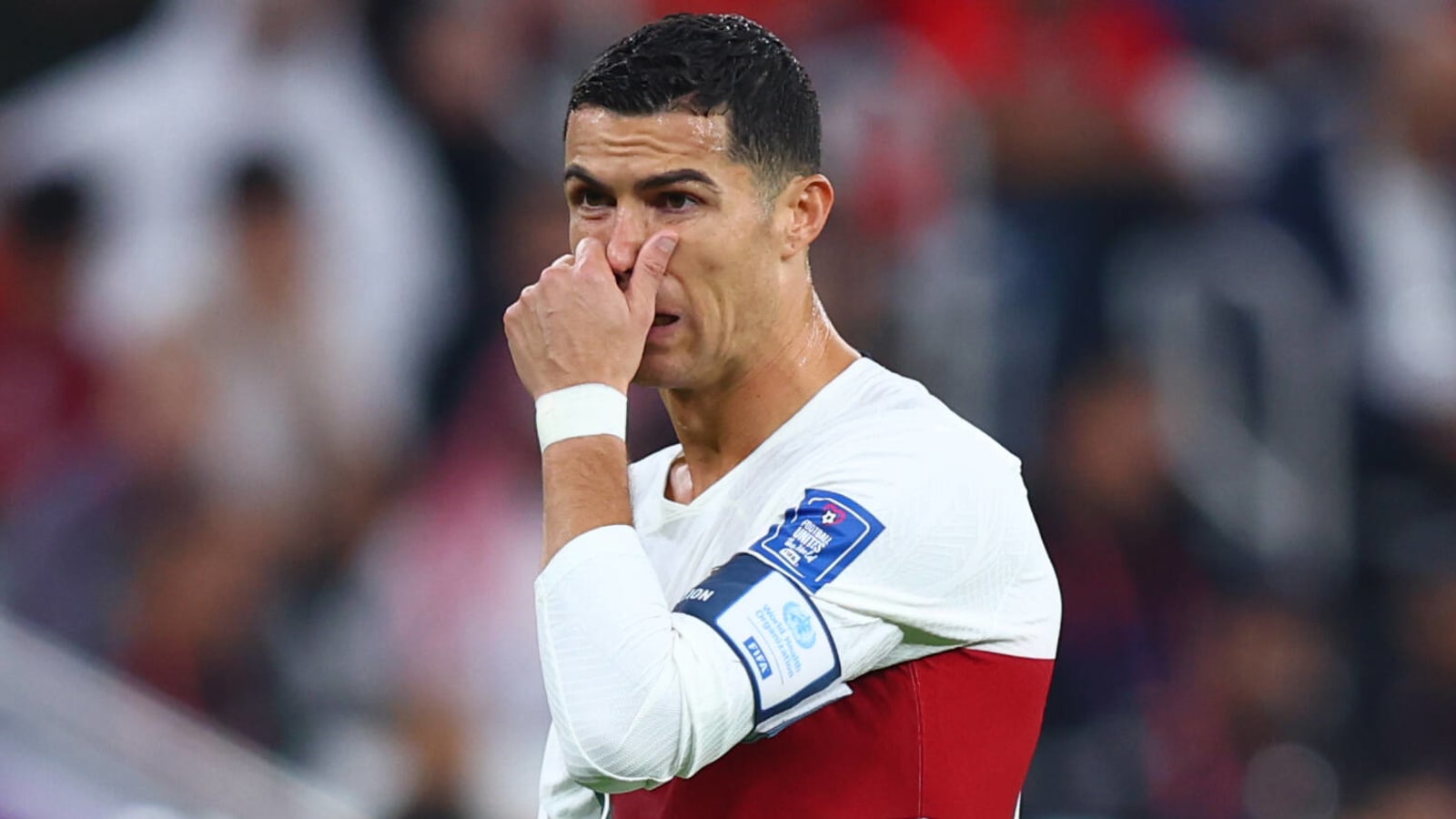 Watch: Cristiano Ronaldo breaks down in tears after World Cup upset