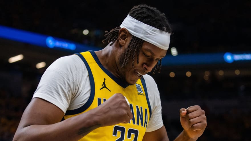 Watch: Myles Turner makes absurd three-pointer vs. Knicks