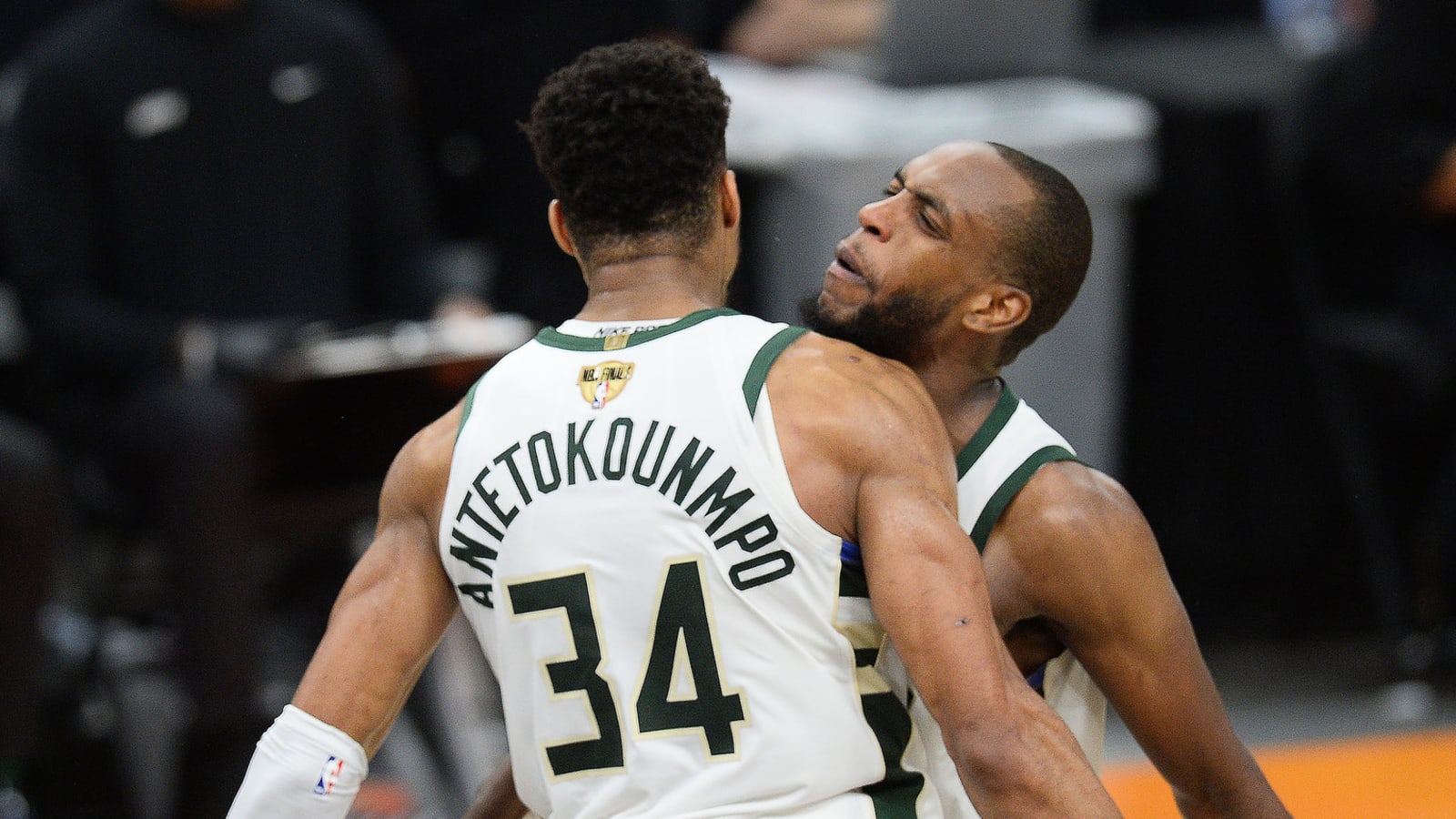 Bucks' Giannis Antetokounmpo reacts to Khris Middleton trade