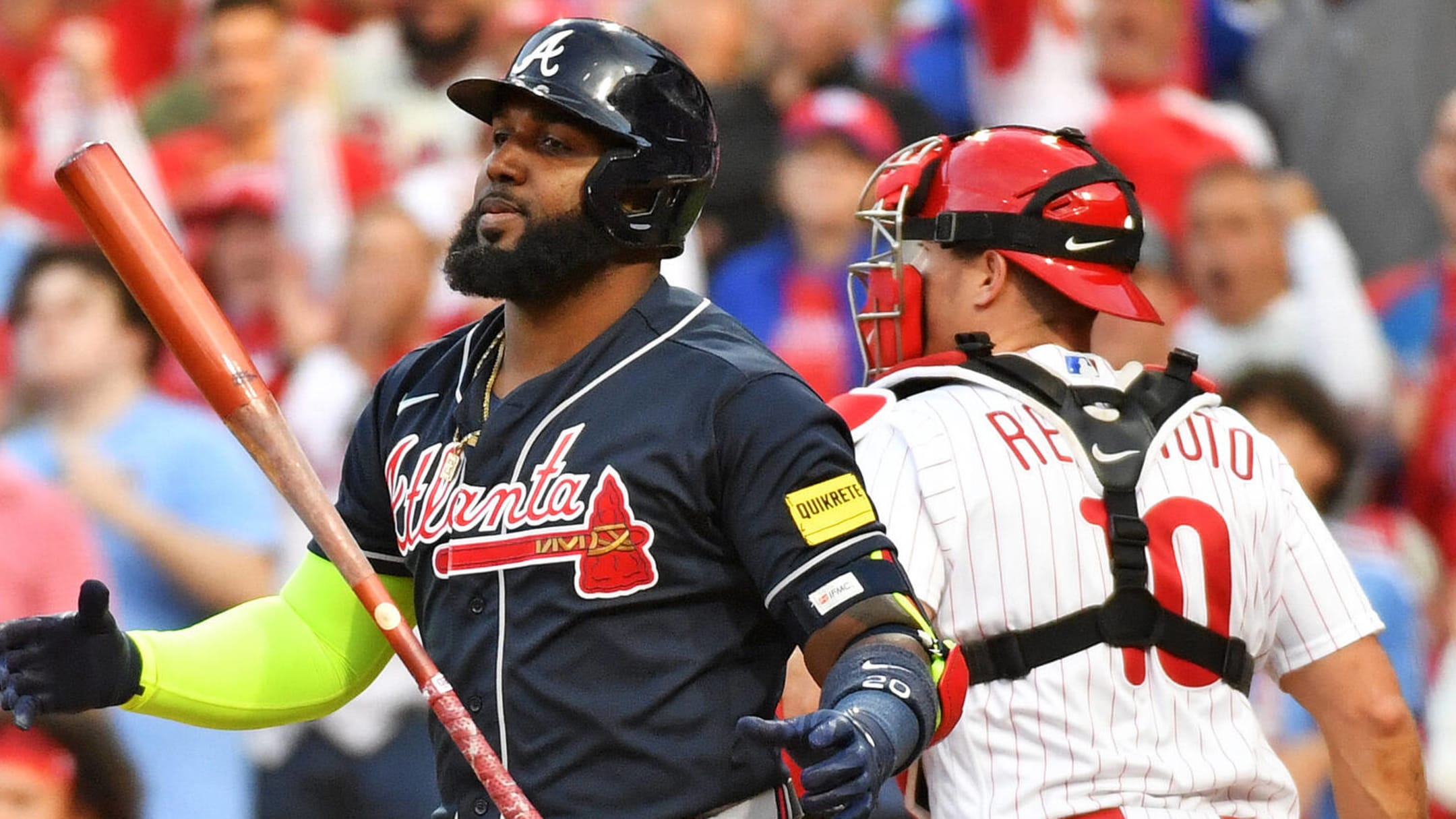 Phillies beat Braves 8-3 in Game 4, into NLCS