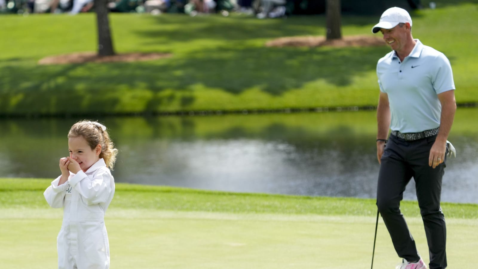 Watch: Rory McIlroy's daughter sinks crazy putt at Masters