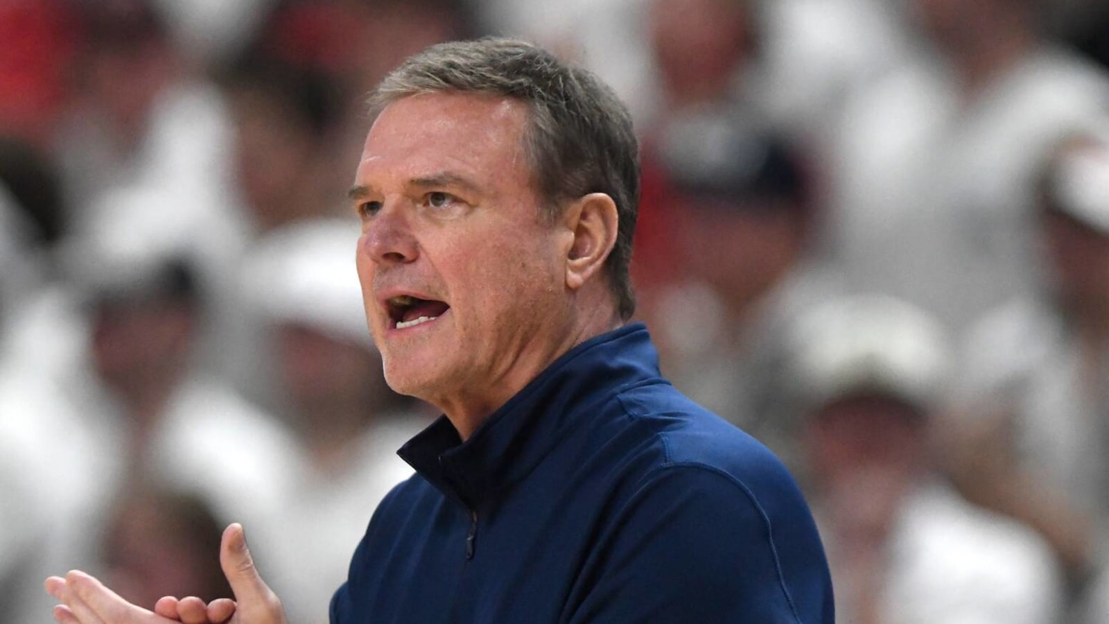 Bill Self ejected late in Kansas' blowout loss to Texas Tech