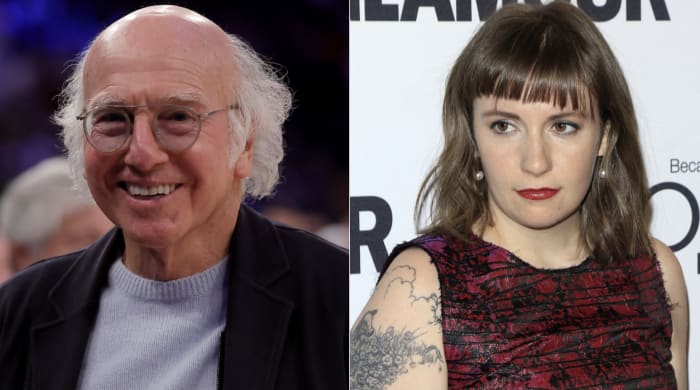 larry-david-lena-dunham These 20 celebrities are surprisingly related