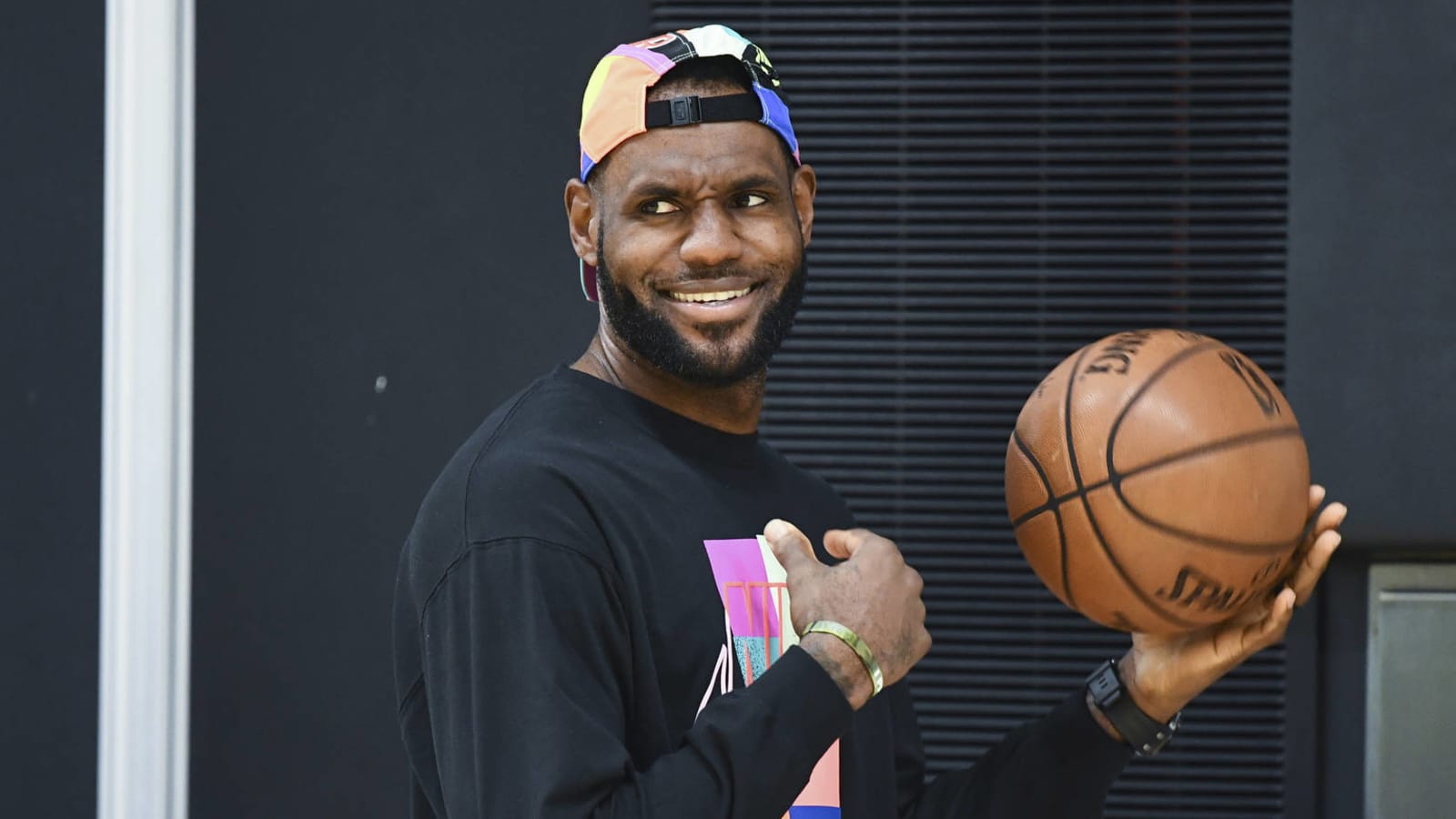 Watch: LeBron James loses it after dunk at high school basketball tourney