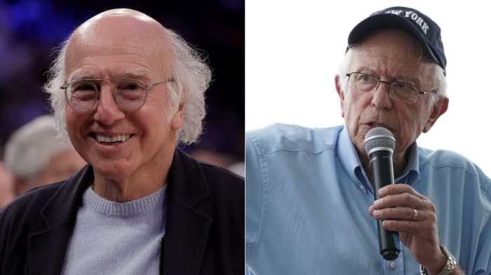 larry-david-bernie-sanders These 20 celebrities are surprisingly related