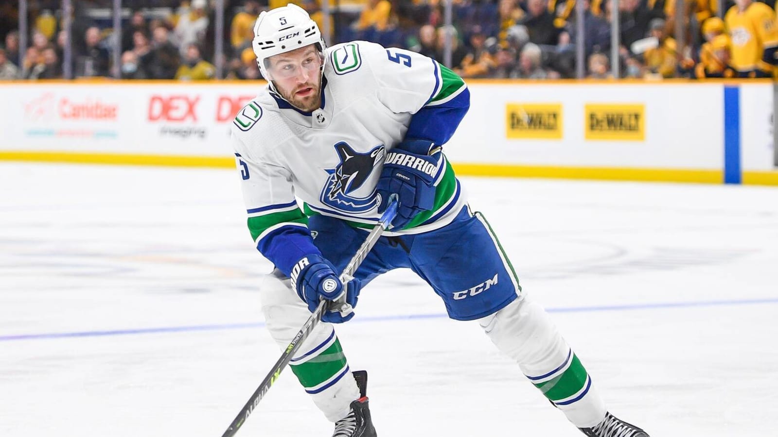 Canucks’ Tucker Poolman exits Saturday vs. Flyers, will not return