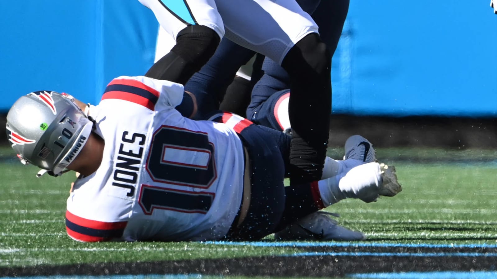 Mac Jones explains why he grabbed Brian Burns' ankle