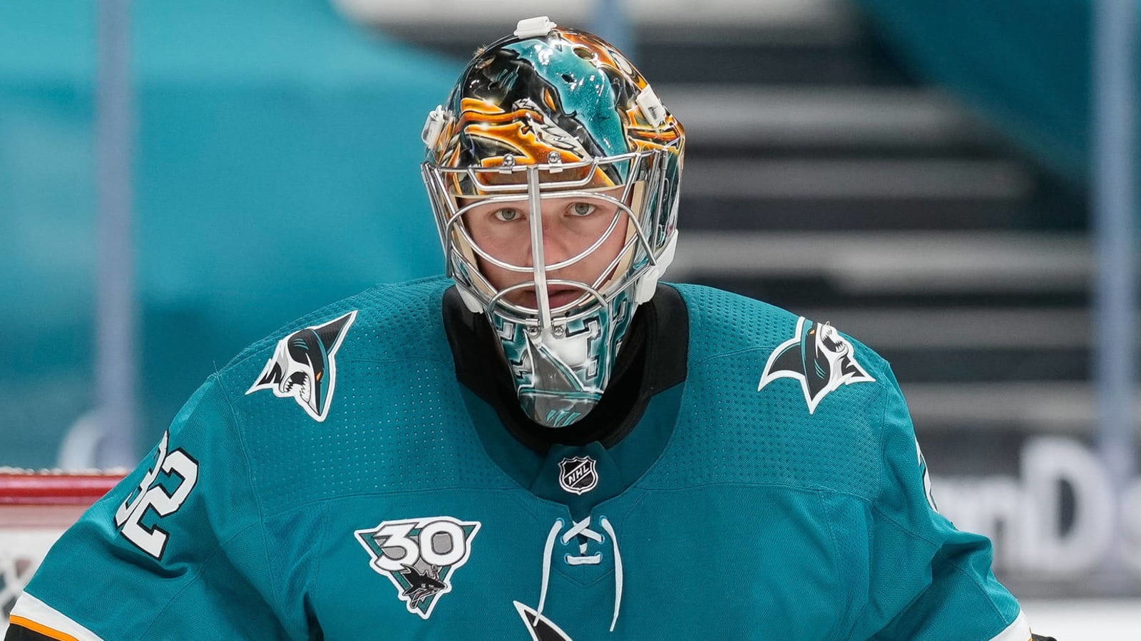 Sharks' Josef Korenar re-signs on one-year contract