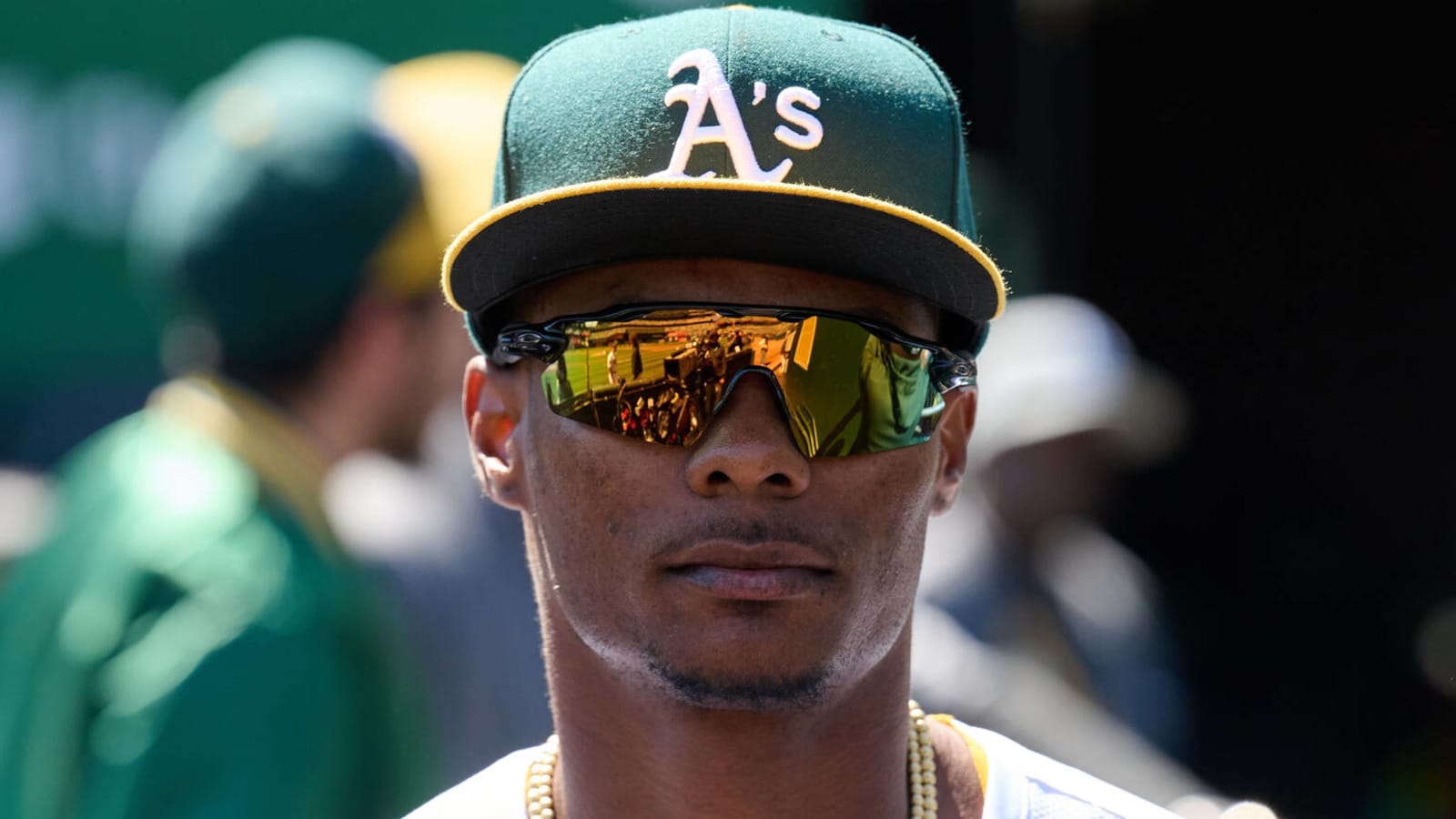 Athletics option speedy outfielder to Triple-A