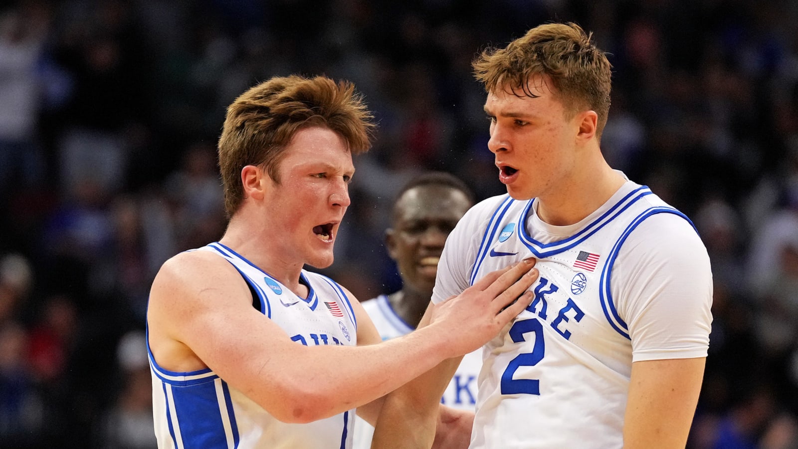 Watch: Duke's Flagg beats first-half buzzer with dagger three-pointer