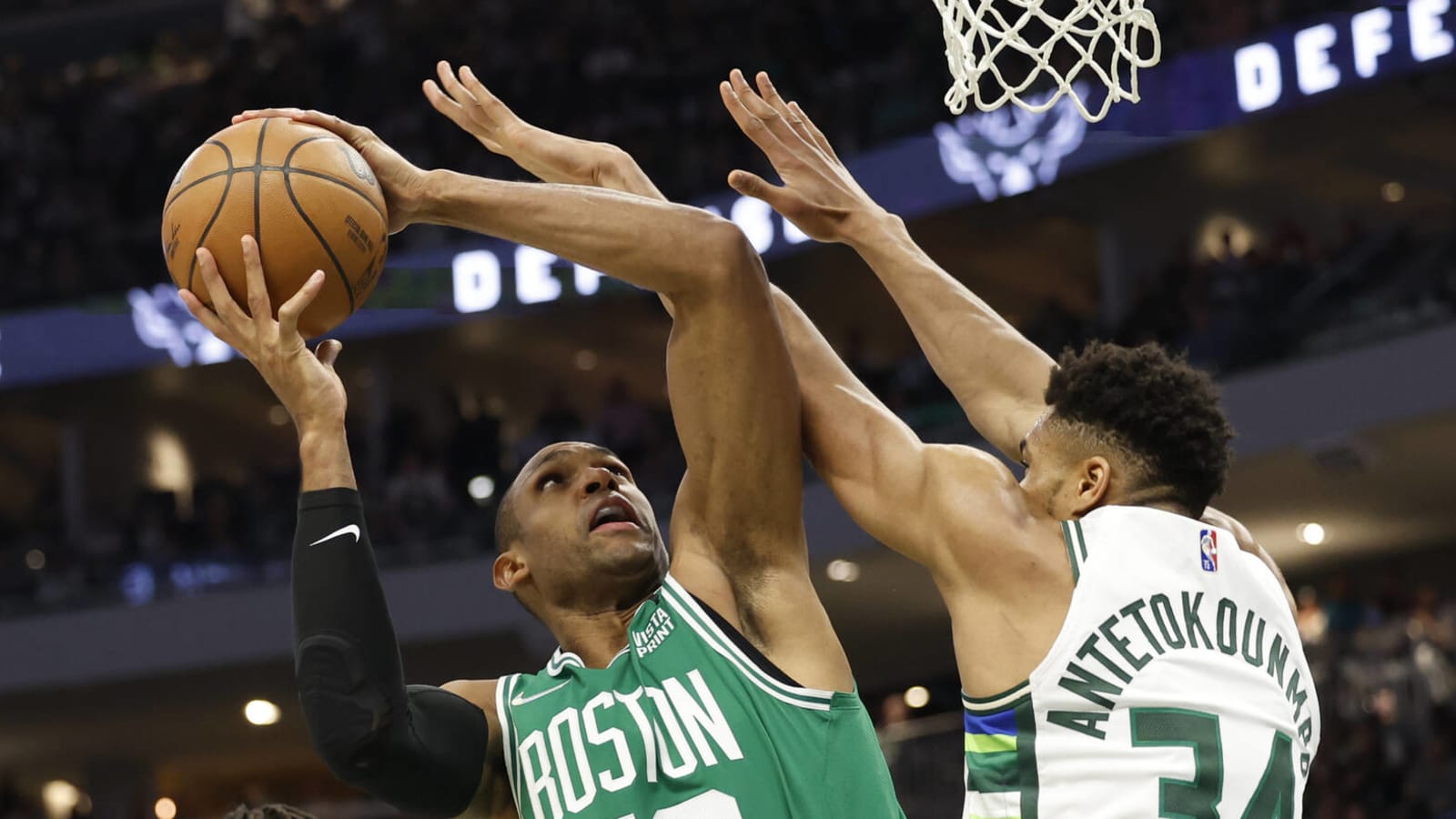 Watch: Horford dunks on Giannis, draws tech afterwards