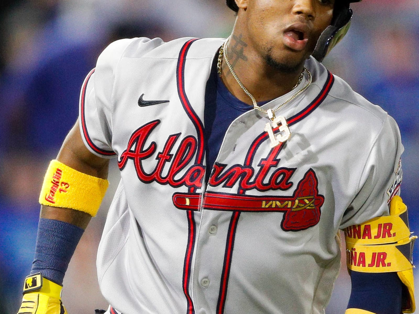 Ronald Acuna Jr. injury update: Braves OF exits game after being hit by  pitch - DraftKings Network