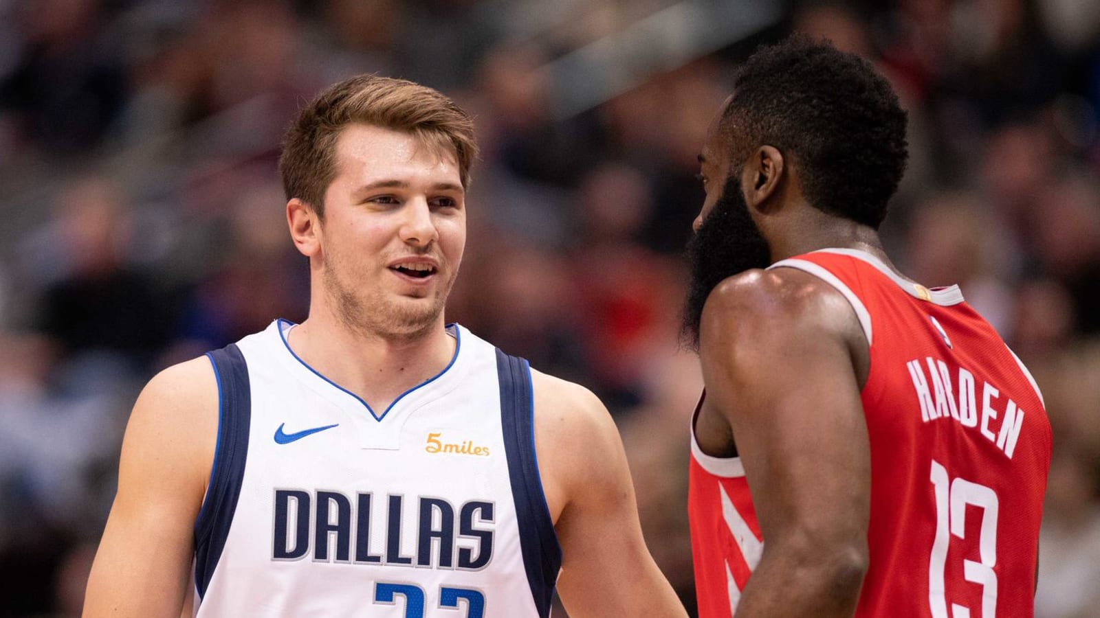 Luka Doncic says he watches a lot of film on James Harden