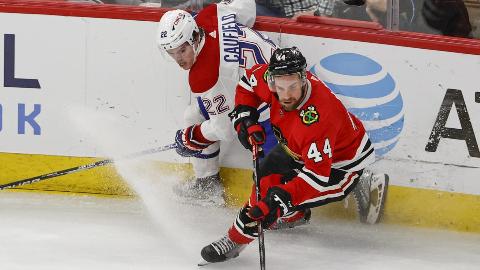 Blackhawks' de Haan fined for slew-footing Habs' Caufield