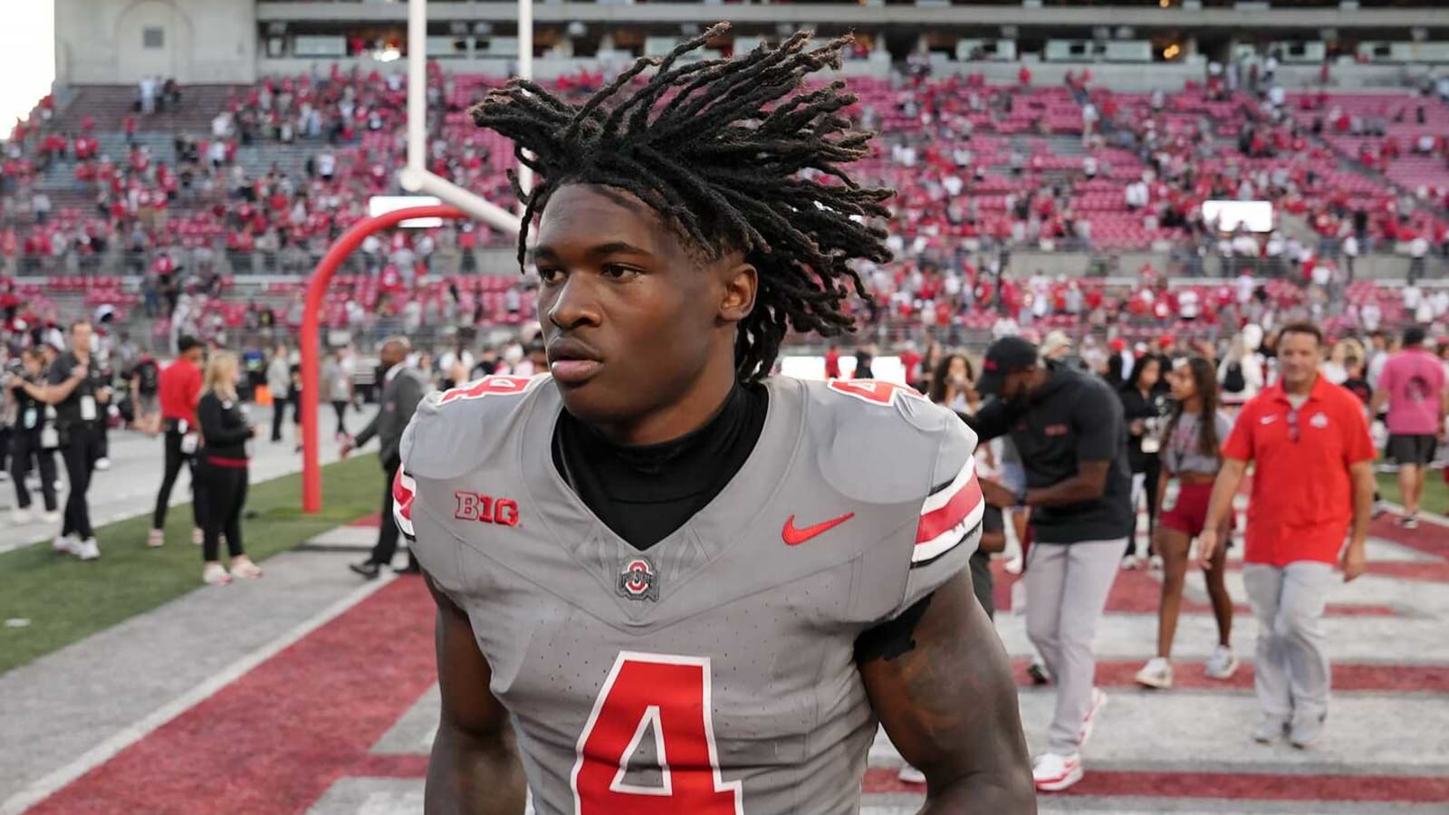 Ohio State WR Jeremiah Smith provides thoughts on Alabama freshman Ryan Williams