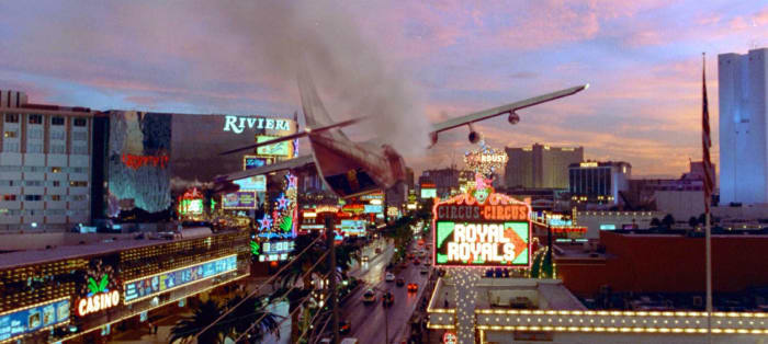 The original ending was going to take out a common action-movie target