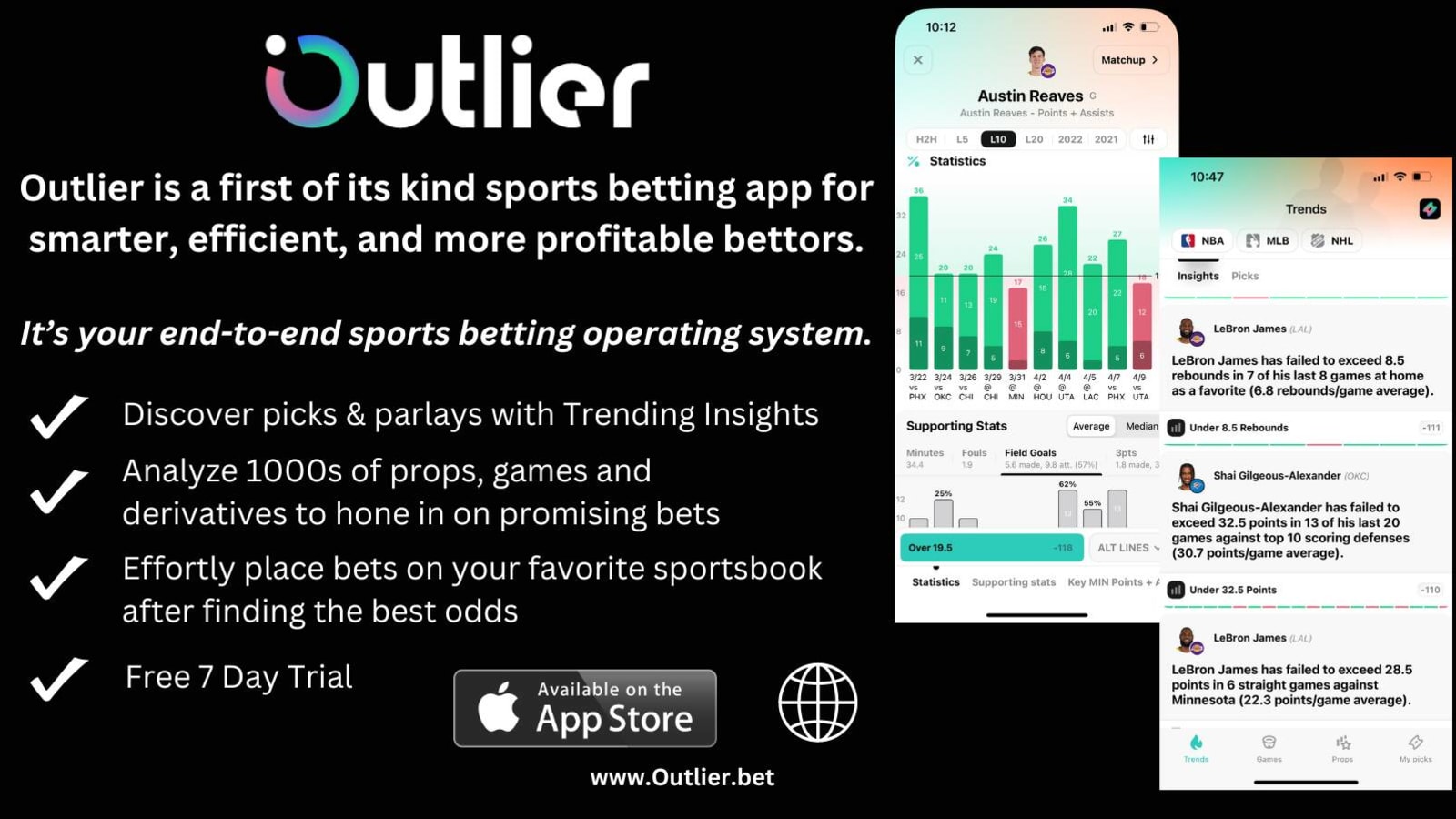 Start your free trial with Outlier today!