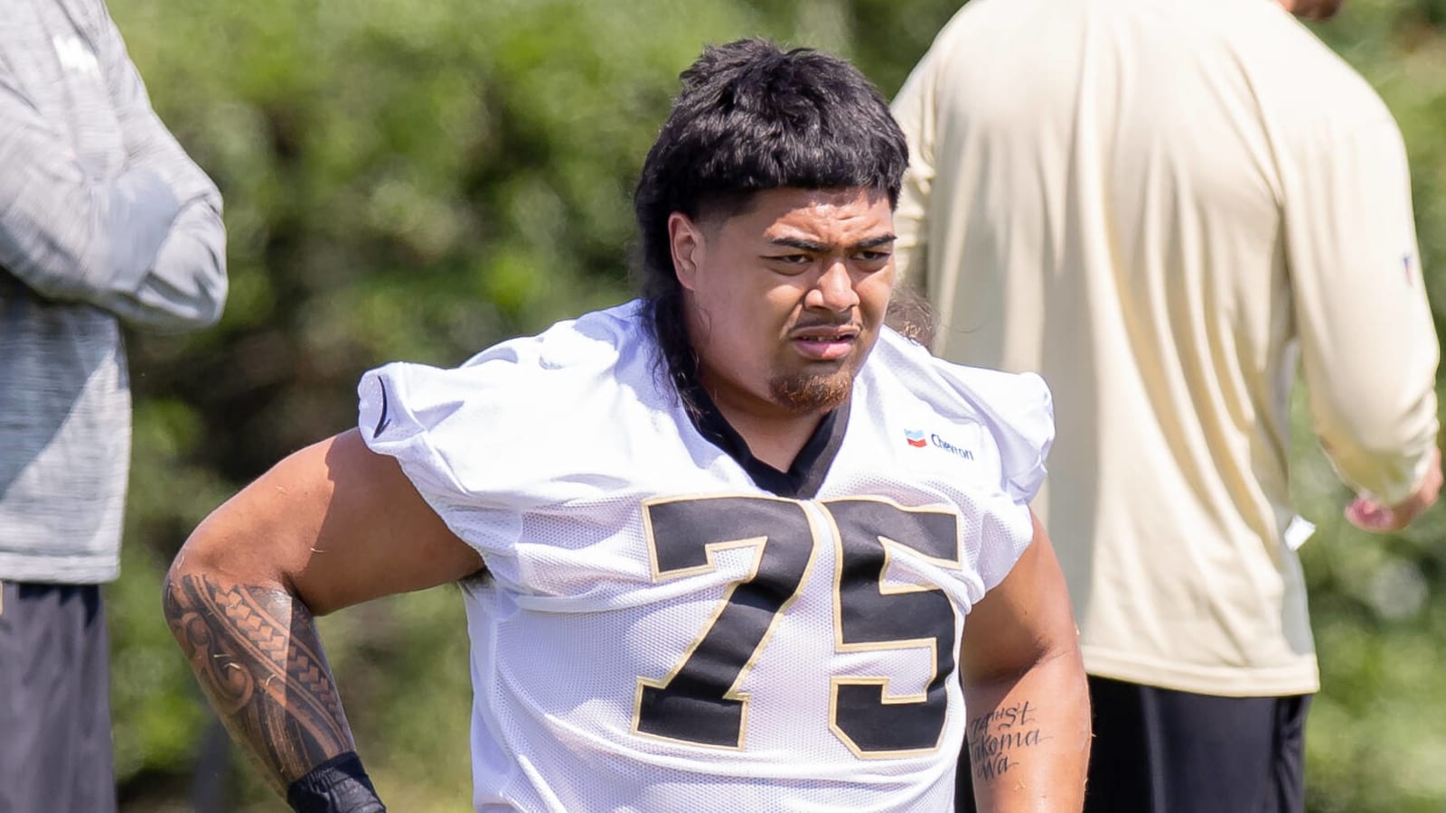 Saints first-round pick working out at left tackle