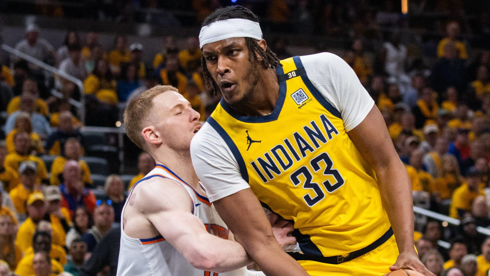 Donte DiVincenzo, Myles Turner get heated during Game 5