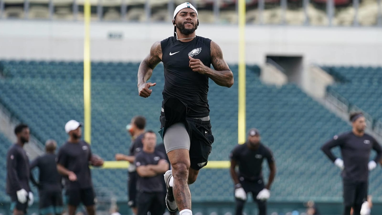 Watch: DeSean Jackson up to running 23 MPH at 80 percent in training