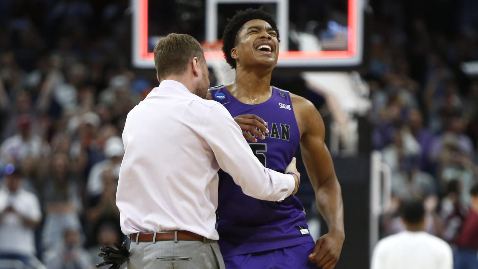 Furman the first bracket buster with wild win over Virginia