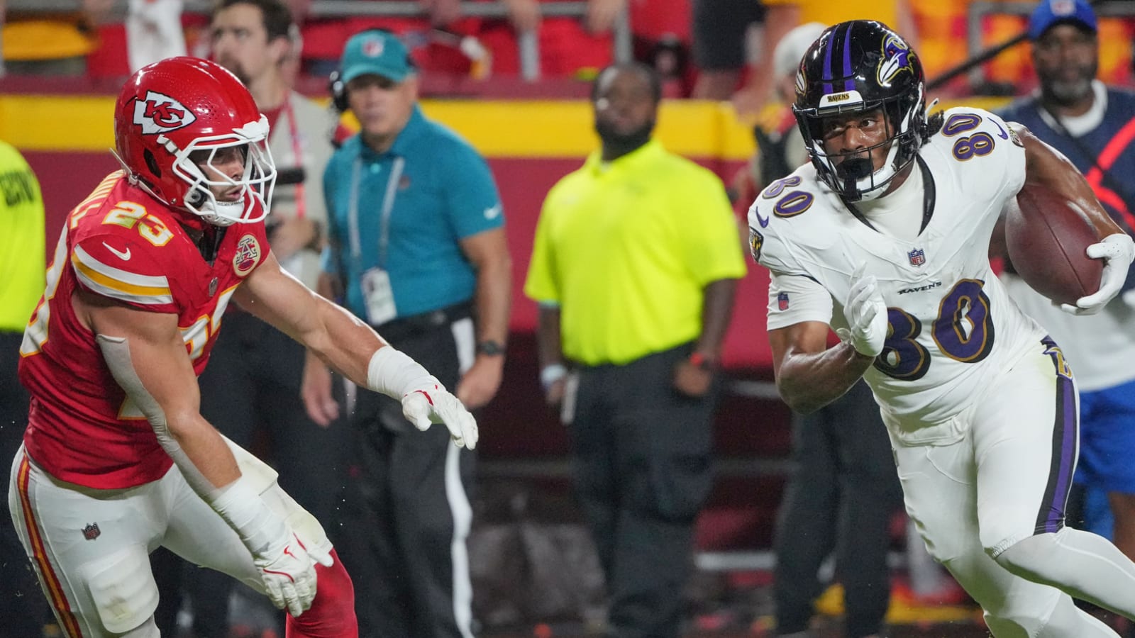 Watch: Ravens lose opener to Chiefs by an Isaiah Likely toe