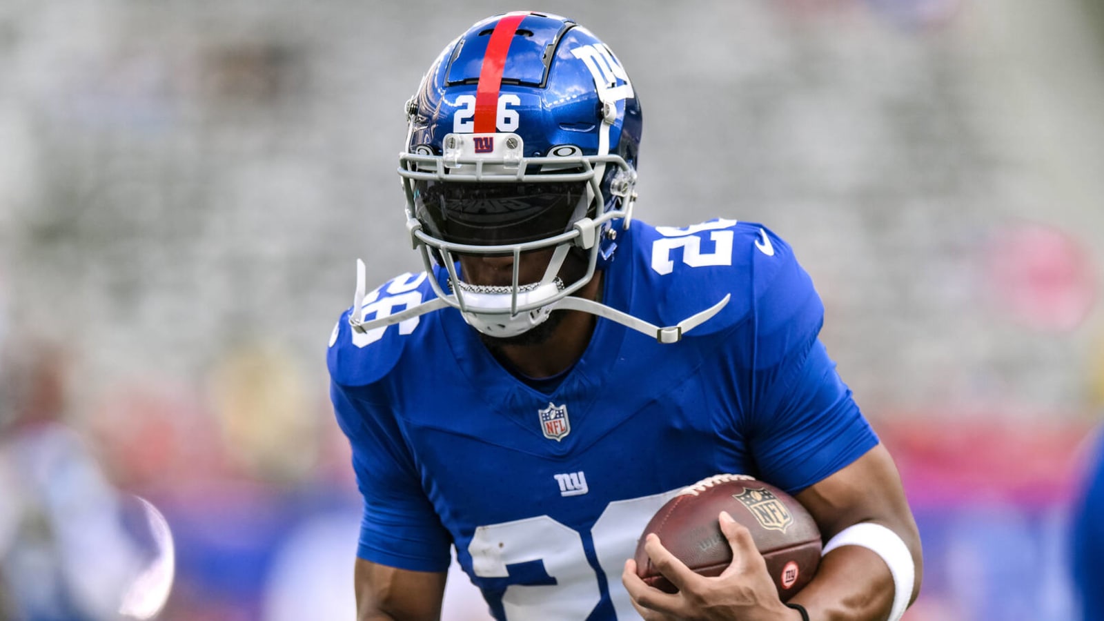 Giants' Saquon Barkley again addresses future