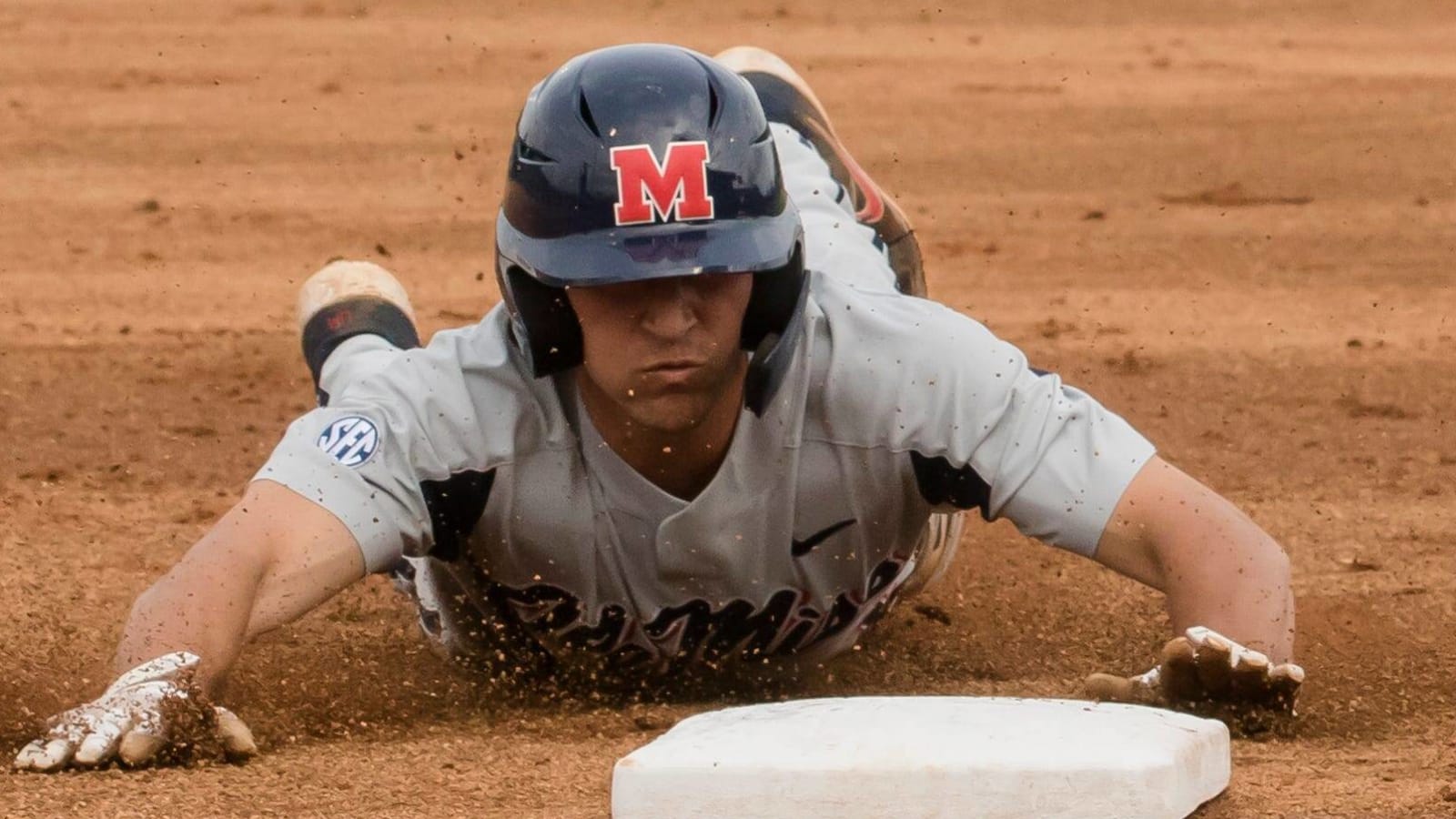 Watch: Ole Miss player steals second, third and home on same play