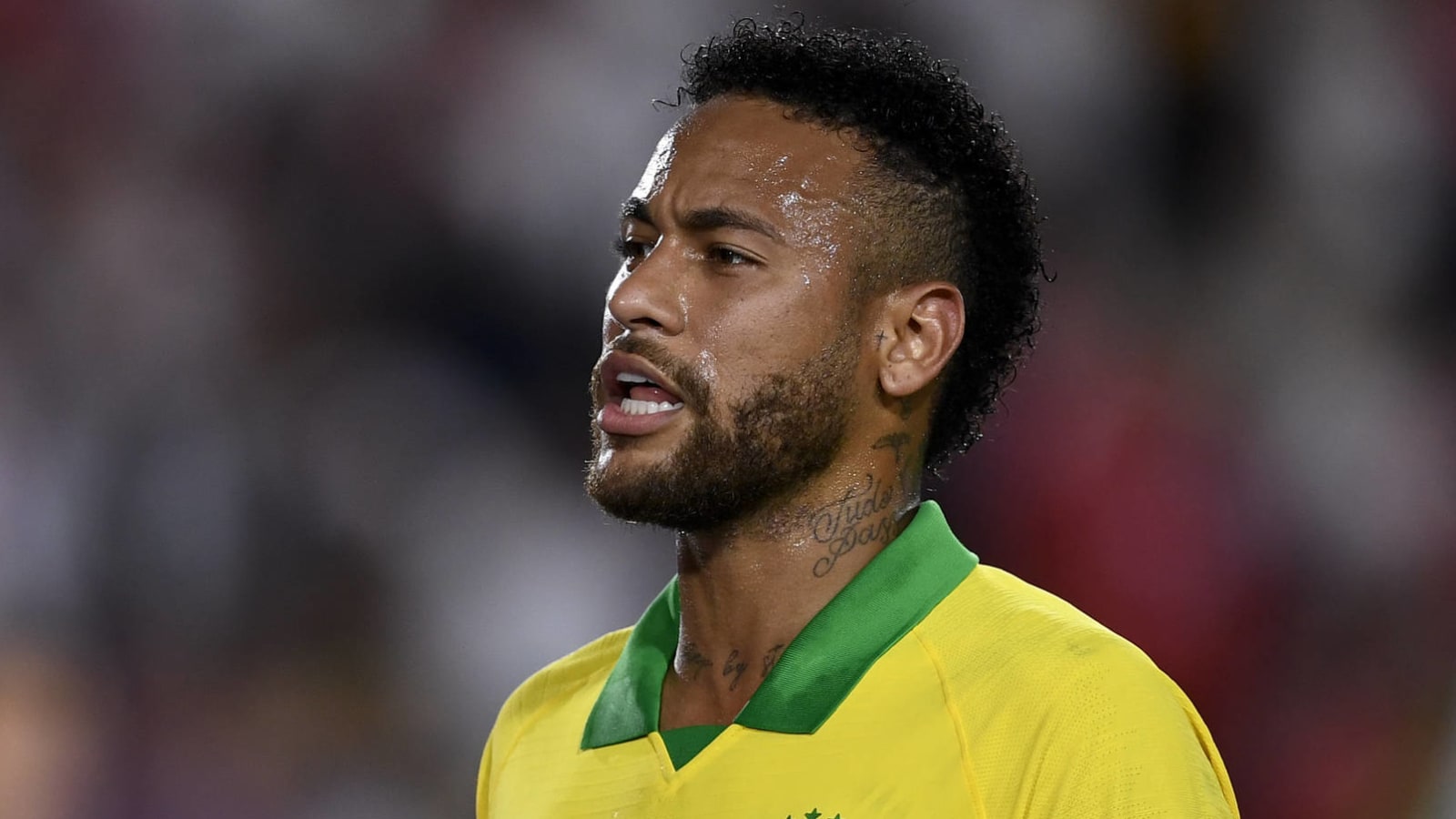 Neymar stretchered off with ankle injury in loss to Lyon