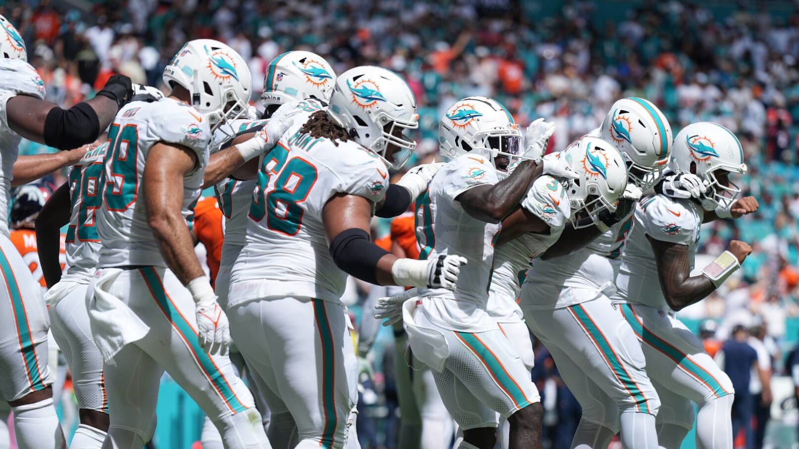 Dolphins rout Broncos 70-20, scoring the most points by an NFL