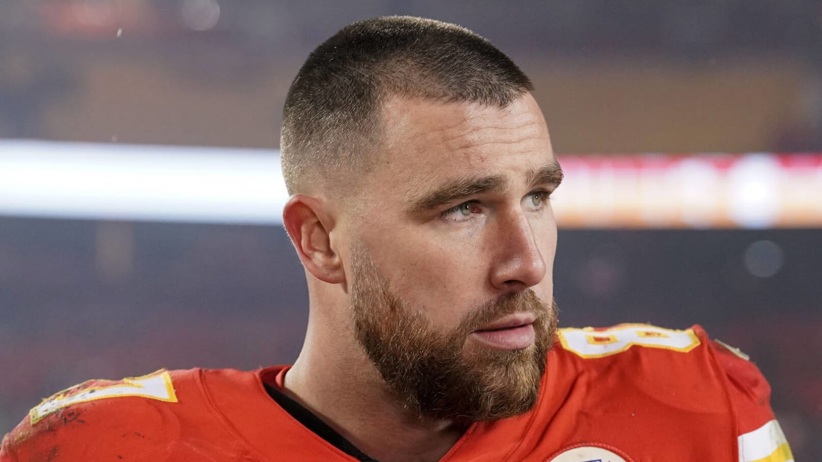 Travis Kelce begs fans to leave 'Rocky' statue alone