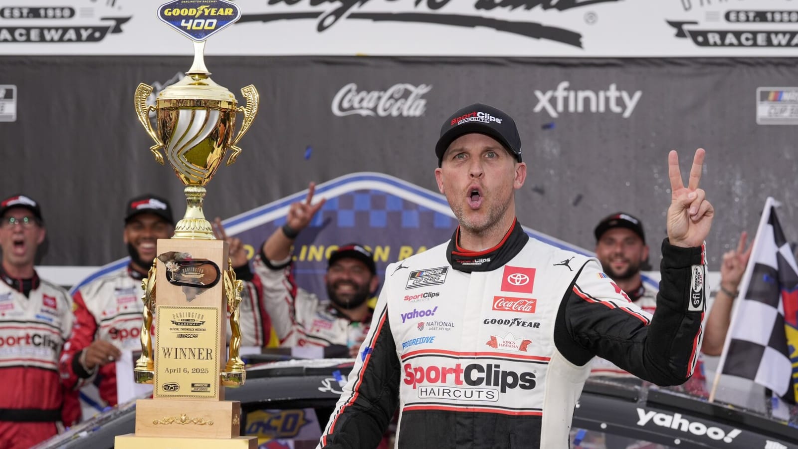 Hamlin steals Goodyear 400 in OT, wins second straight race