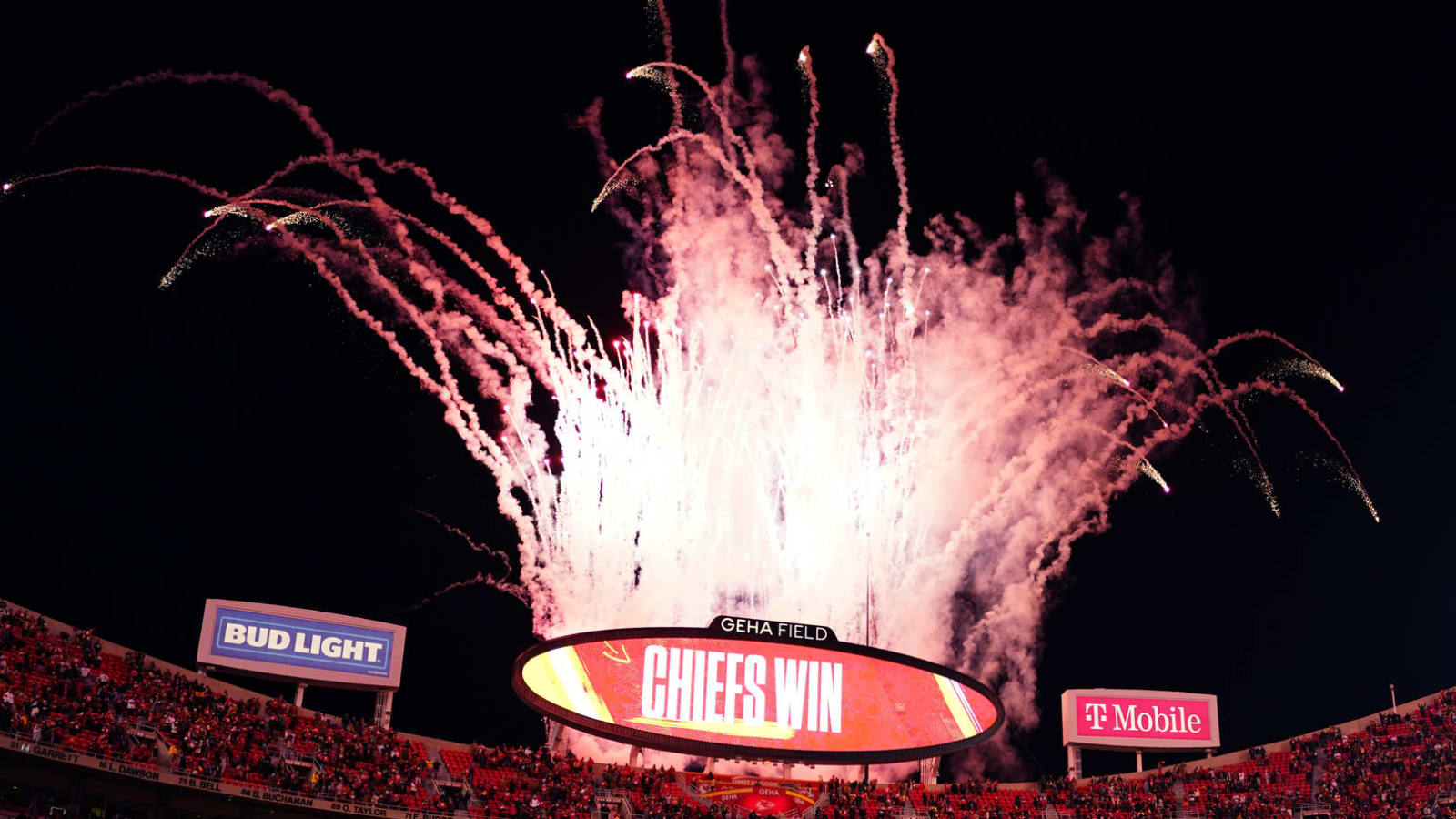 Chiefs' Arrowhead Stadium runs out of 'touchdown fireworks'