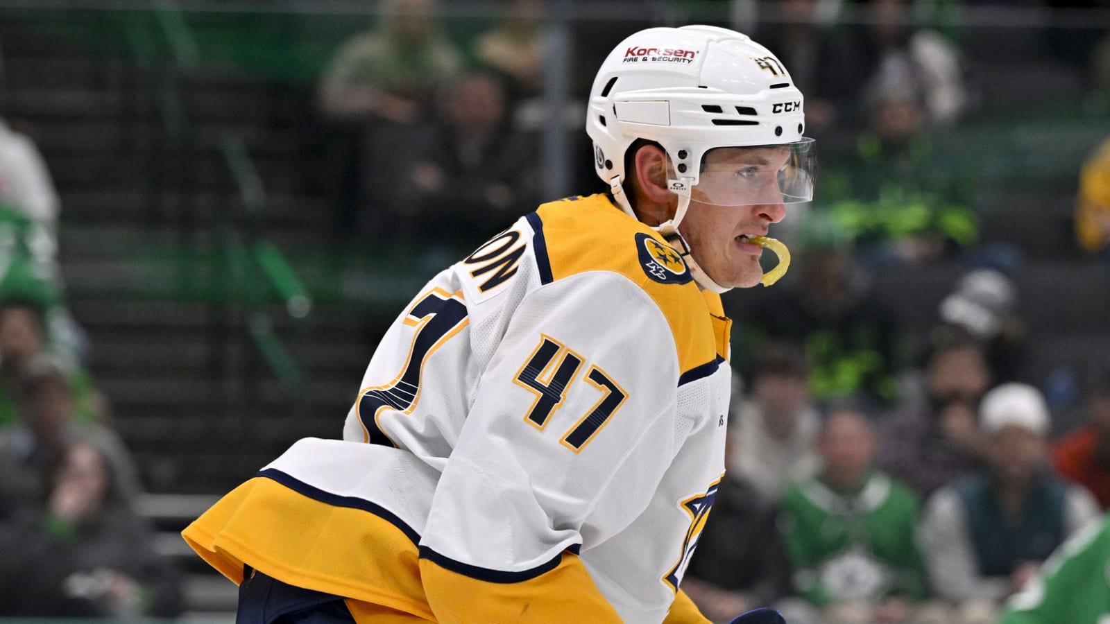 The huge cut on Michael McCarron’s face
