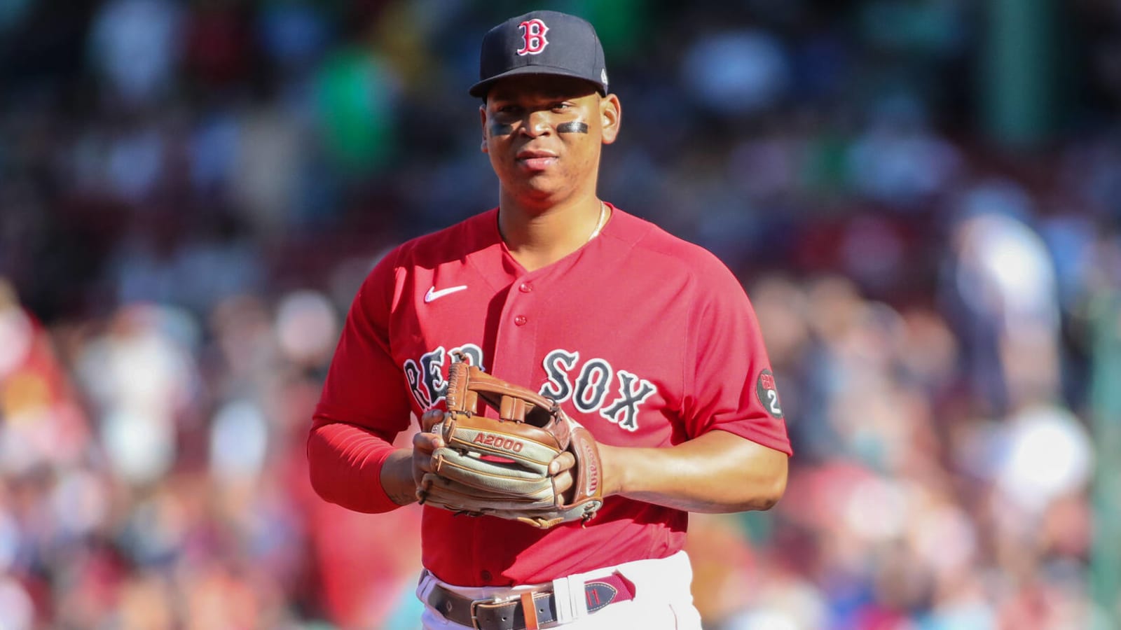 Unsigned Boston Red Sox Rafael Devers Fanatics Authentic Home Run vs.  Washington Nationals Photograph