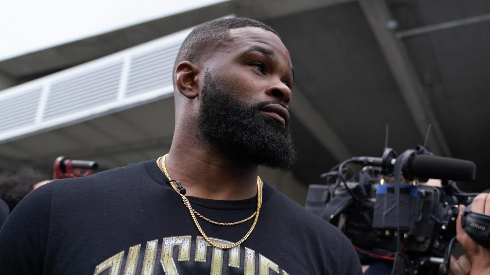 Tyron Woodley announces decision on Jake Paul tattoo