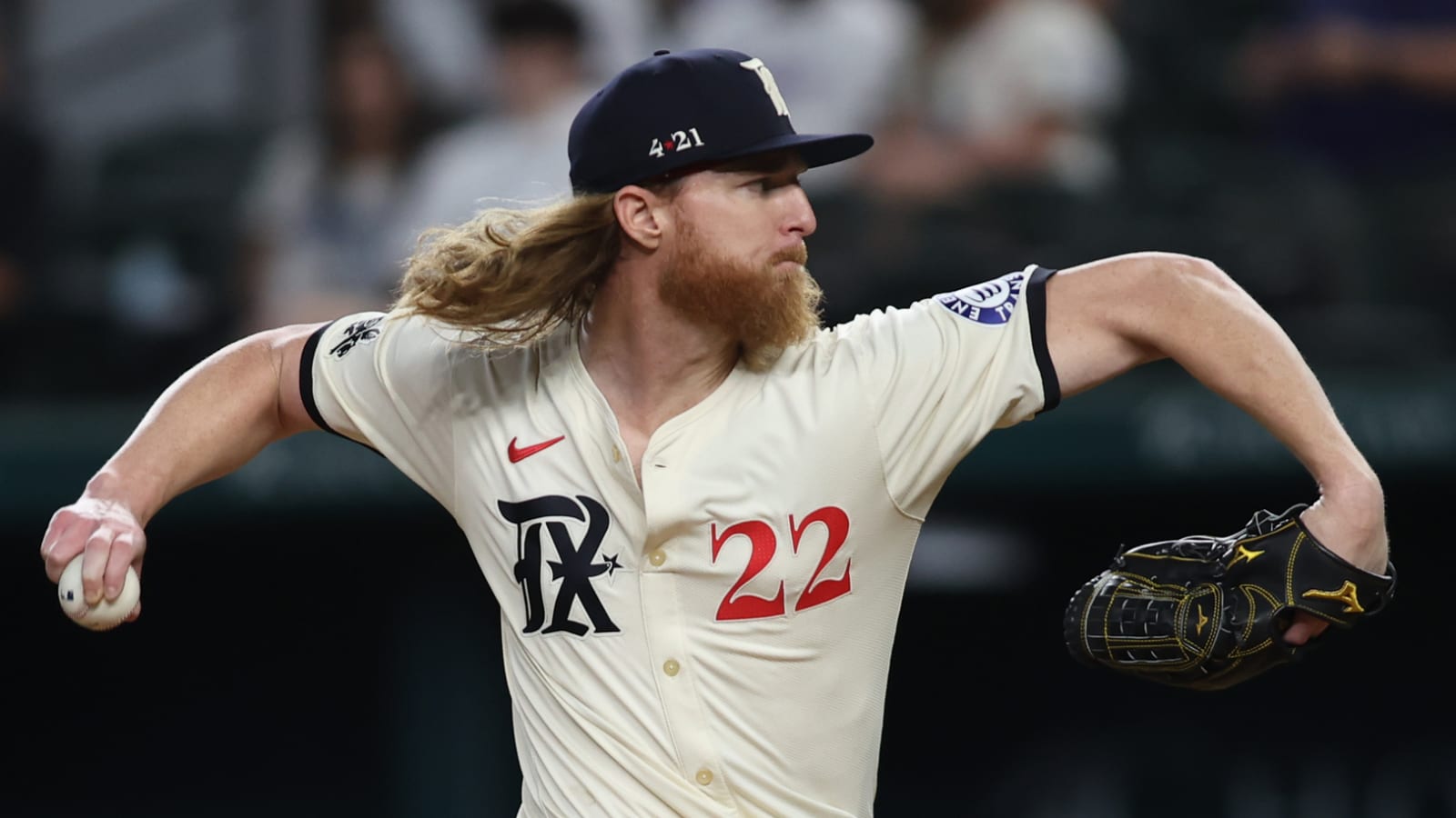 Rangers RHP suffers injury after getting hit by 106 mph line drive