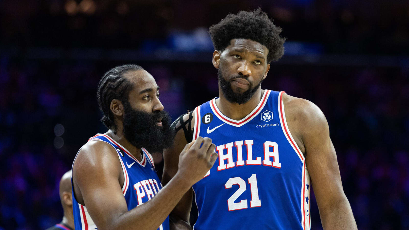 Joel Embiid breaks silence on James Harden no-showing