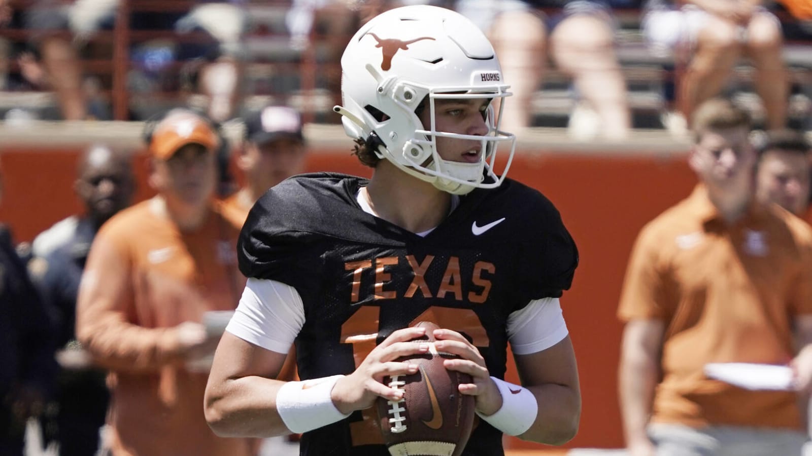 Other QBs overshadow Arch Manning at Texas spring game