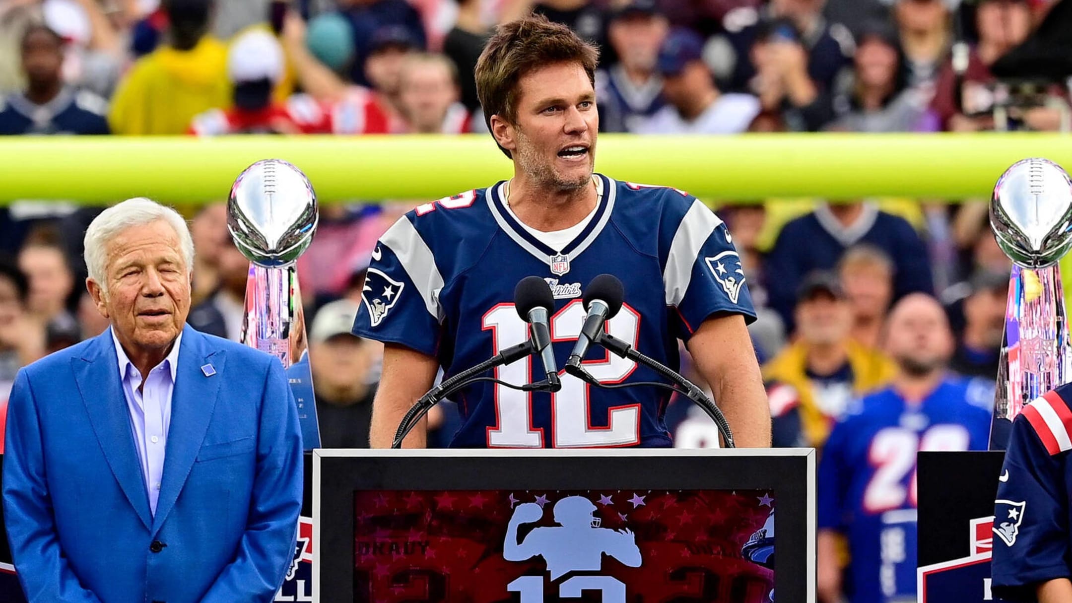 Tom Brady makes Gillette Stadium return after retirement: 'I am a Patriot  for life'