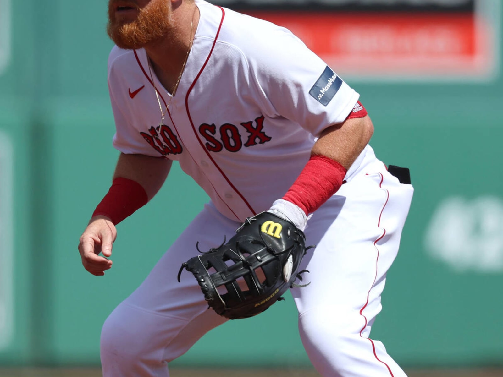 Red Sox's Justin Turner Exits Game After Being Hit in Head by Pitch