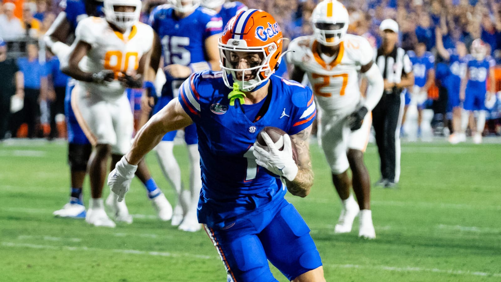 Watch: Florida's Ricky Pearsall delivers possible catch of the year