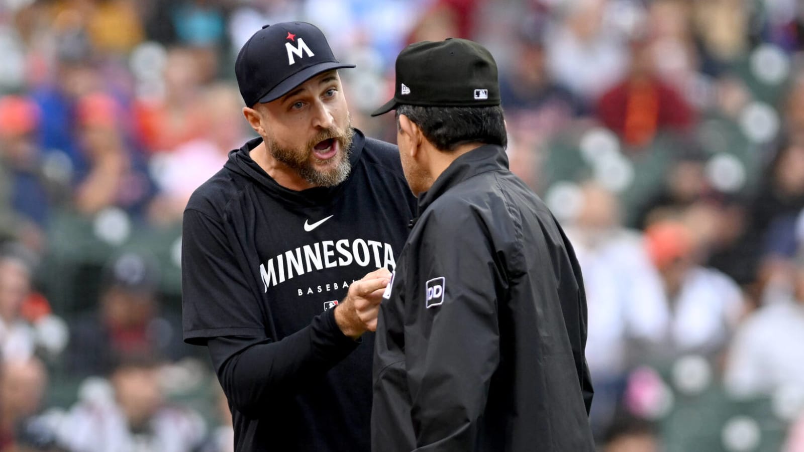 Watch: What umpire Lance Barrett told Rocco Baldelli before ejection