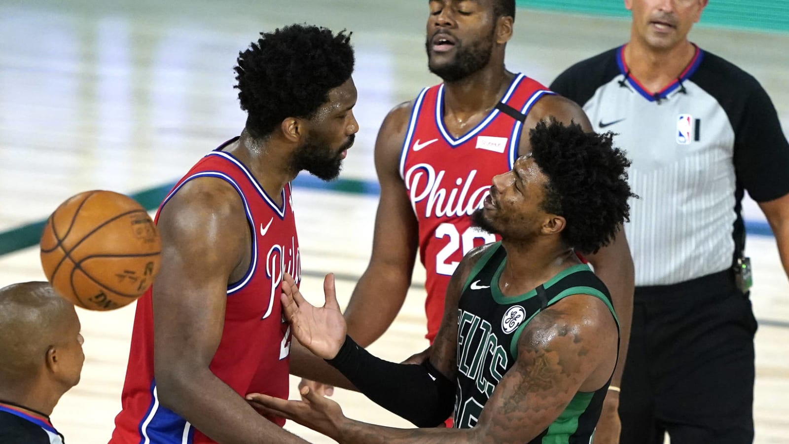 Joel Embiid responds to Marcus Smart accusing him of flopping